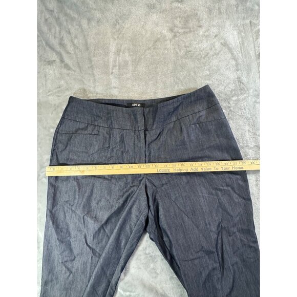 APT. 9 pants Women's 14 Gray Curvy Fit Flare Dress Pants - Picture 11 of 16